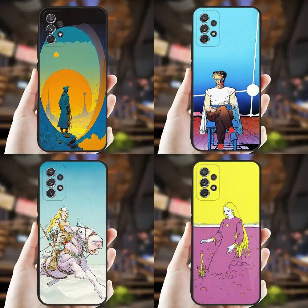 

M-Moebius Art Phone Case For Samsung S25,S24,S21,S22,S23,S30,Ultra,S20,Plus,Fe,Lite,Note,10,9,5G Black Cover