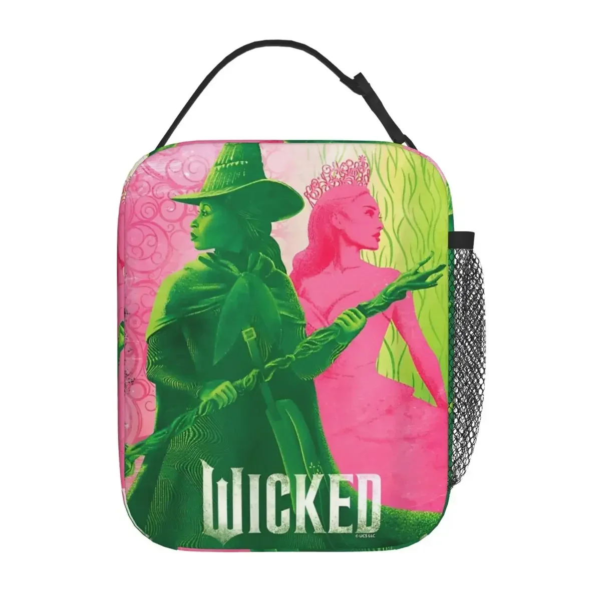 Wicked Elphaba & Glinda Tonal Insulated Lunch Bag Magic Movie Food Bag Reusable Cooler Thermal Lunch Boxes For Work