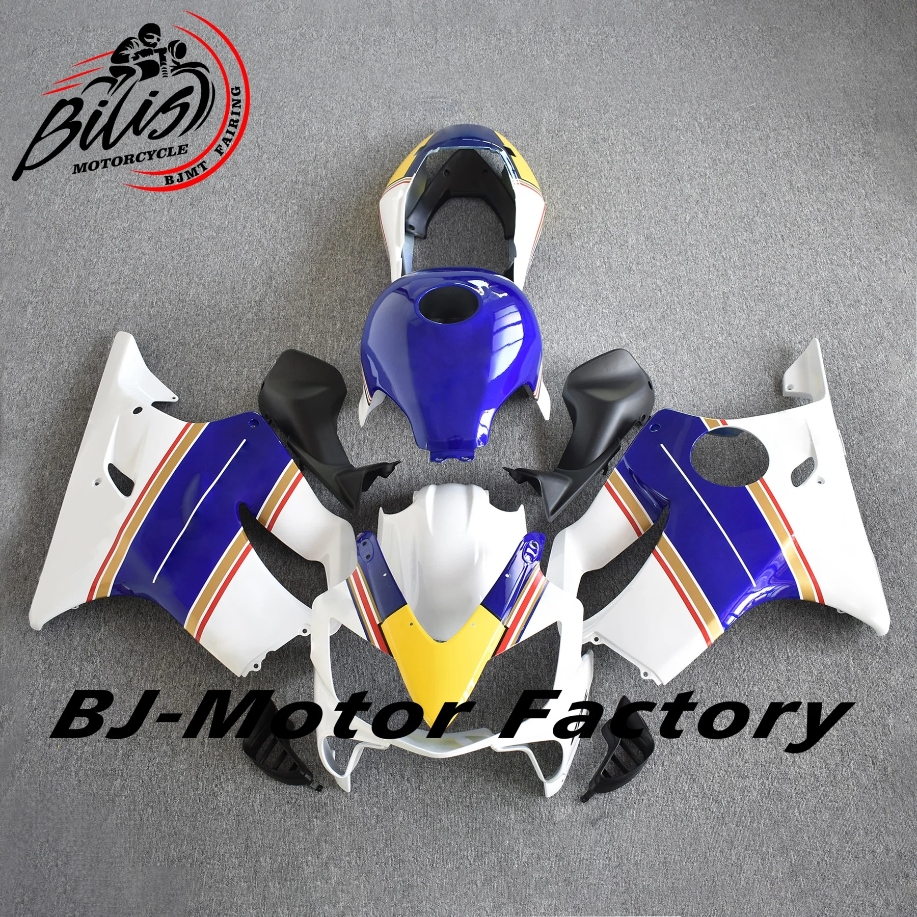 

For CBR F4i 2004-2007 Motorcycle Fairing CBR600F4i 01 blue white Fairings CBR 600 2004 Plastic Fairings