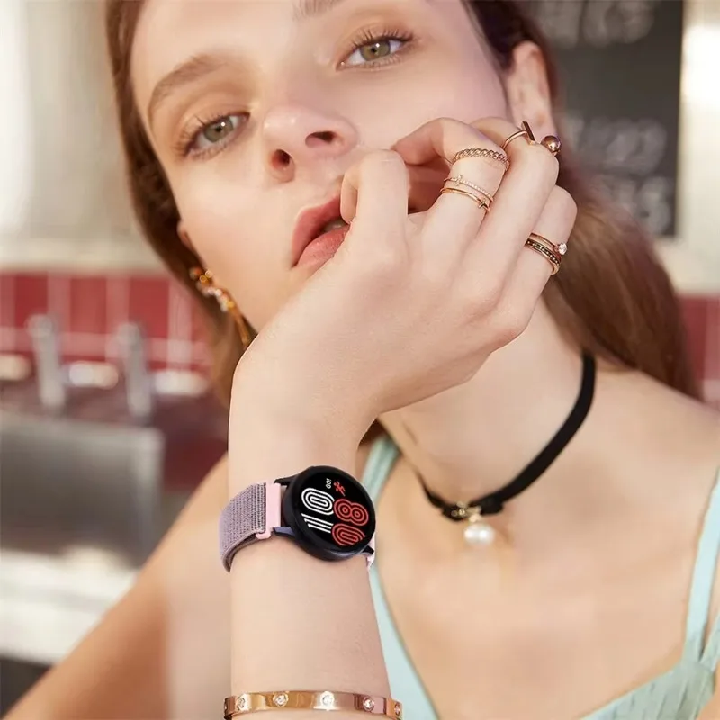 Huawei Watch 5 GT5-4 Pro、Amazfit Bip/Active/Balance Flag対応、Galaxy Watch 7 6 5 4用、22mm 20mmナイロンストラップ、46mm対応