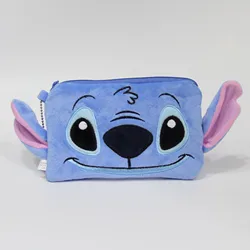 Disney Lilo&Stitch Plush Makeup Bag Cartoon Stitch Wallet Cosmetic Bag Washing Bag Pencil Case Girl Mini Storage Phone Bags Gift