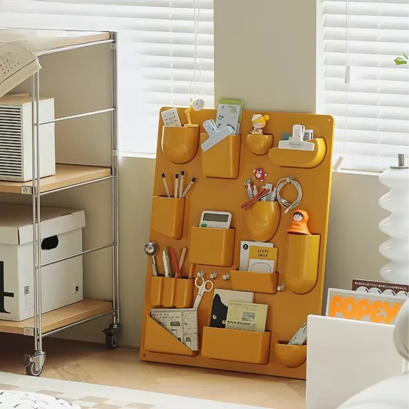 Home Living Room Kitchen Decorative Plastic Wall Mounted Storage Rack Bedroom Decorative Storage Rack