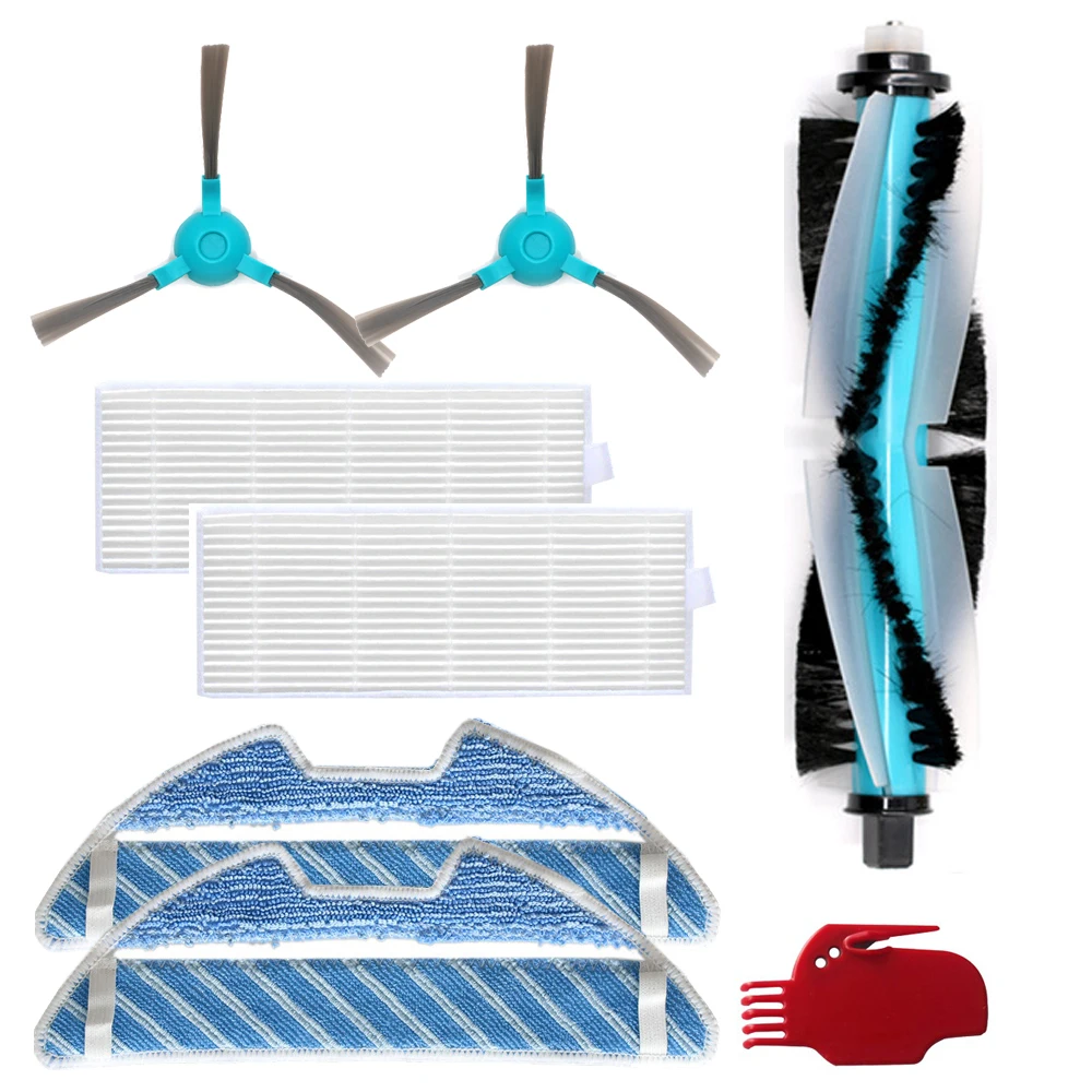 فرشاة رئيسية قابلة للغسل فلتر فرشاة جانبية لكونجا التميز 1290 1390 جهاز آلي لتنظيف الأتربة فرشاة تنظيف القماش الدوارة