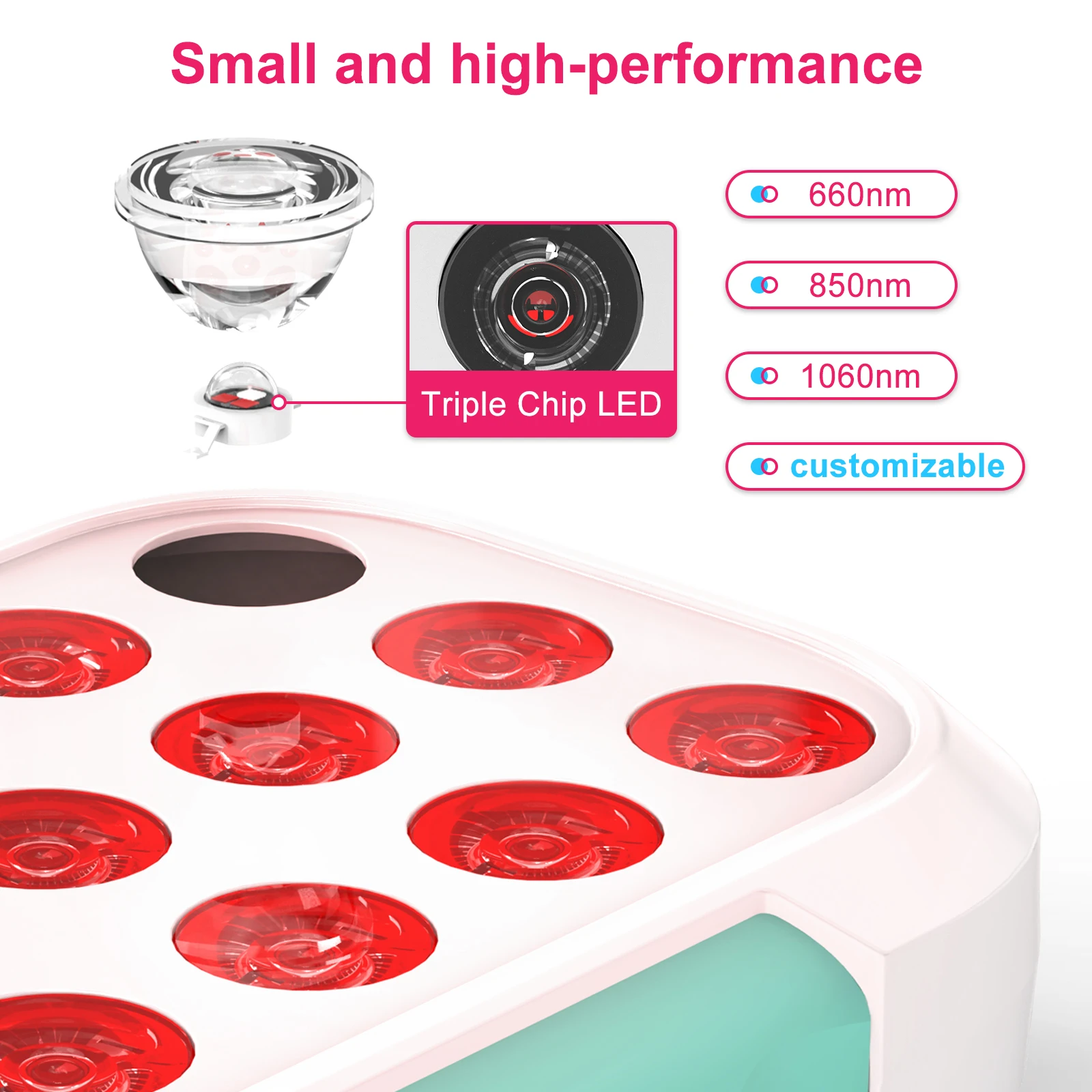 

STLF Bonliter 60W Mini Red Light Device High Quality 3-in-1 LED Chip 660nm 850nm 1060nm Pain Relief Beauty SPA Personal