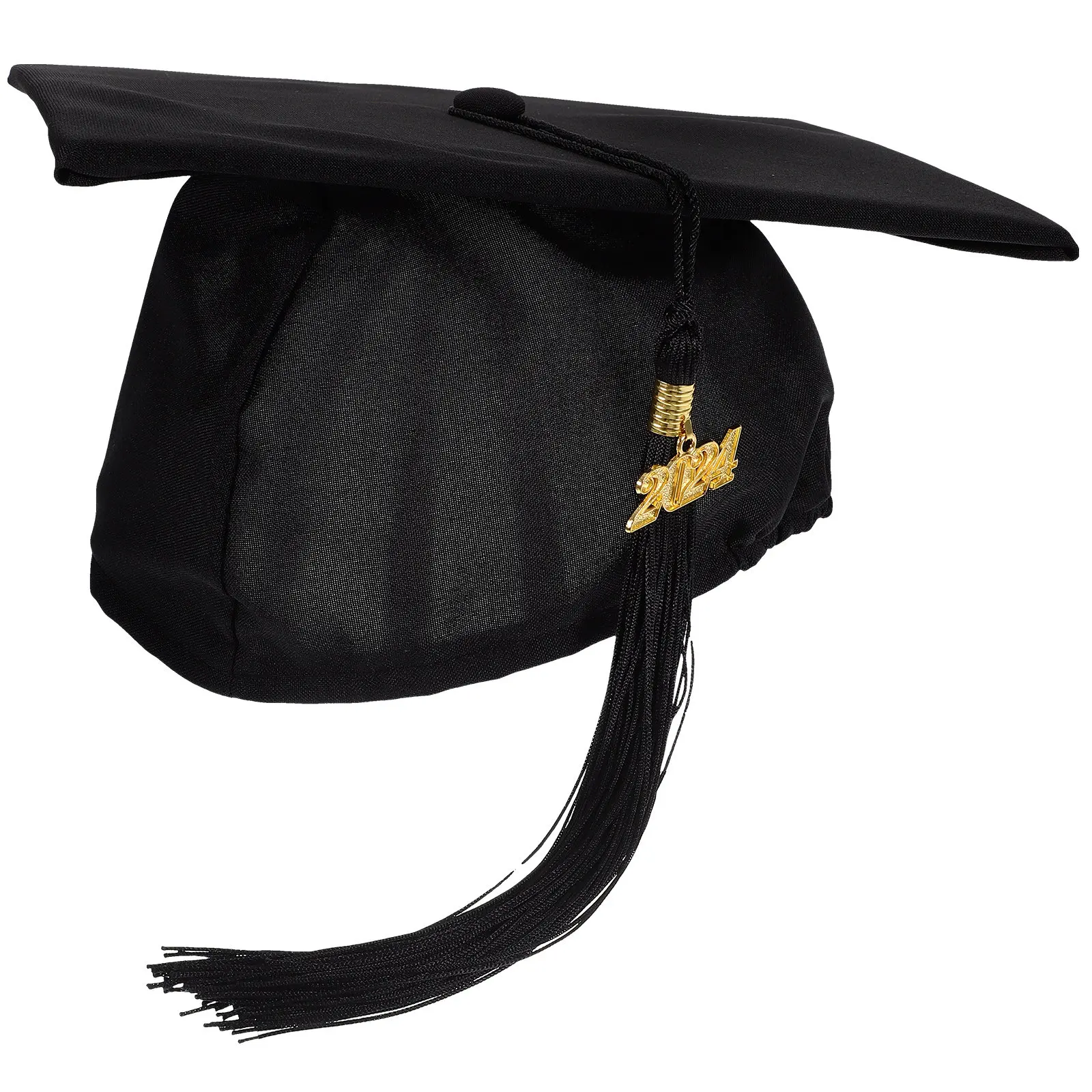 Graduation Cap Core Polyester Material Unisex Adult Graduation Tassel Ceremony Supply 2024 College High Doctorate