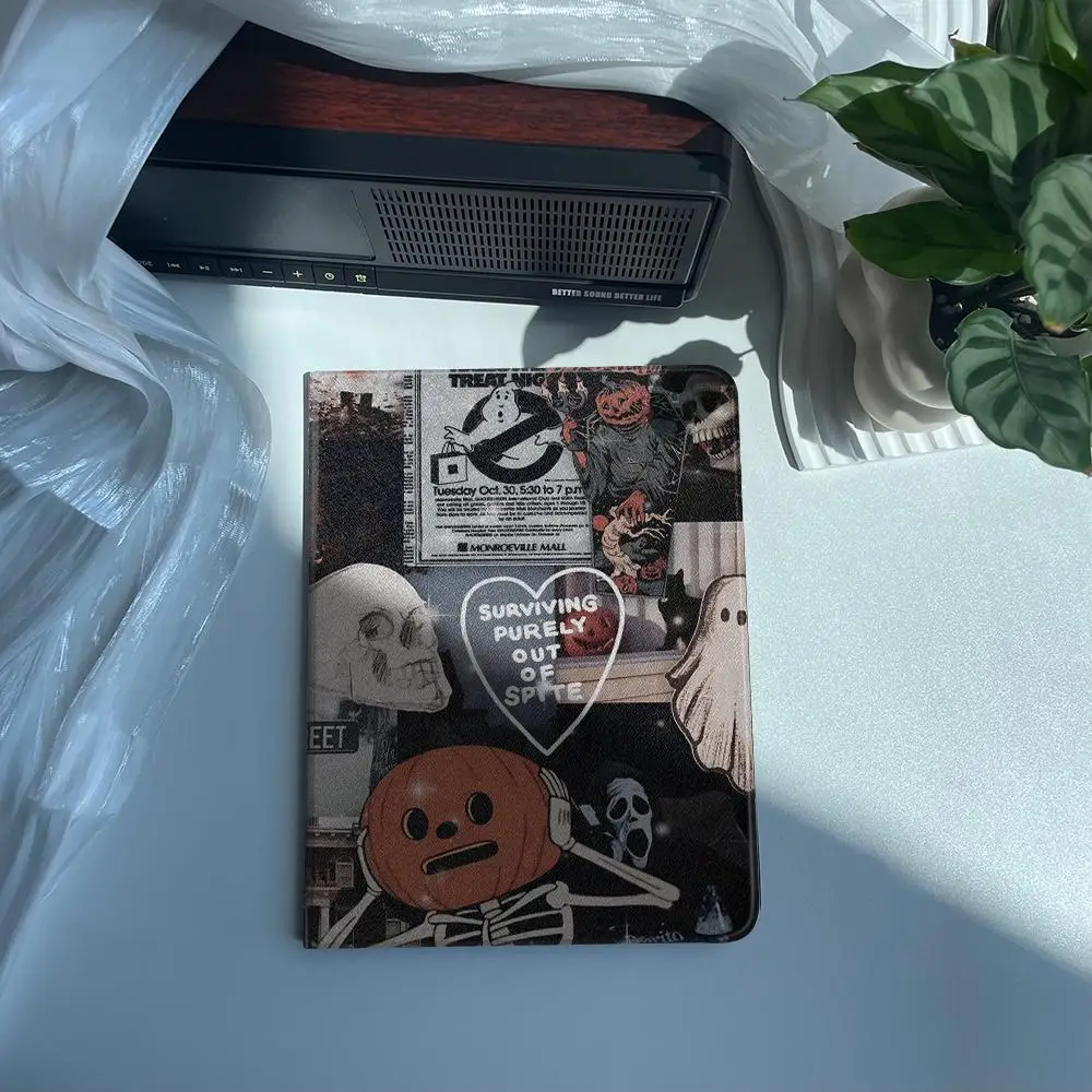 Pumpkin Spice Skull ipad case For Apple Air 10.9 iPad Pro 2020 Cover for iPad 10.2 11 12.9in 2021 Mini 5 6 Case