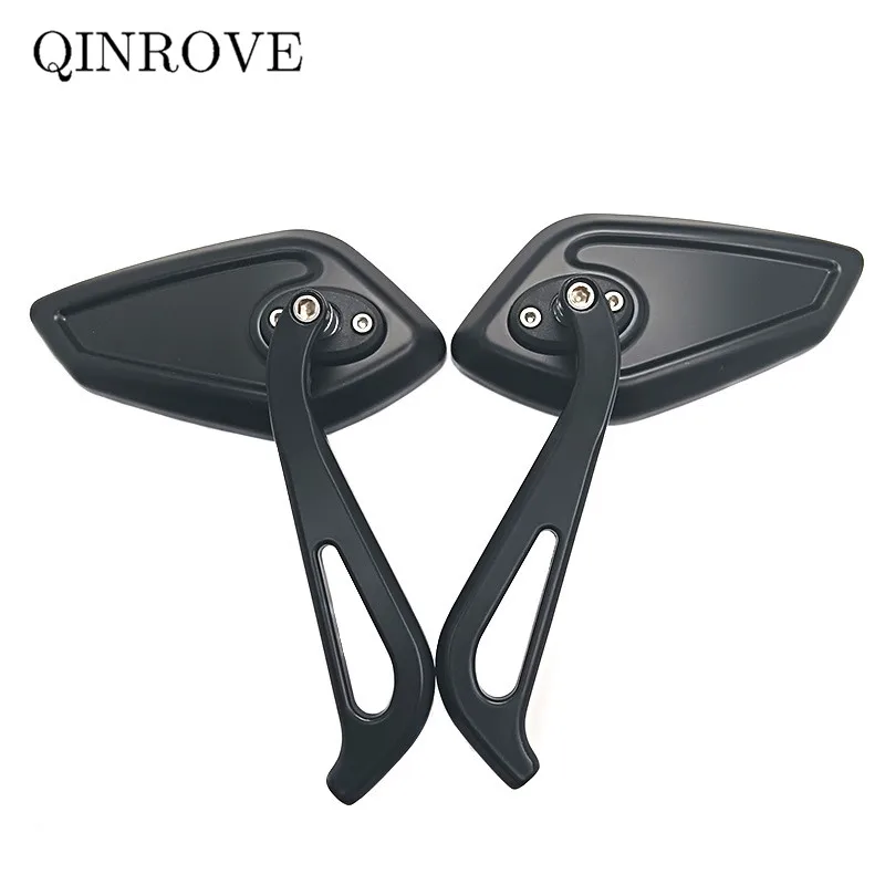 Aluminum Alloy Rearview Mirror Motorcycle Accessories 8 10MM Scooter Motorbike Black Universal white Glass Side Mirror 1 Pair