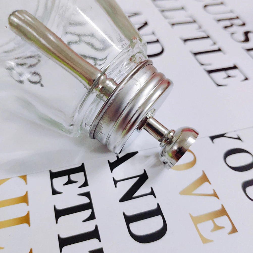 

1Pcs 150Ml Nail Polish Remover Bottle Empty Press Pump Dispenser for Subpackaging Liquid Portable Stainless Steel Pump Glass