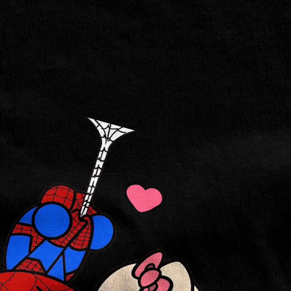 Sanrio Hello Kitty Cartoon Spiderman T Shirt Couple Y2K Pure Cotton T Shirts Summer Crewneck Harajuku Tees Design Big Size Tops