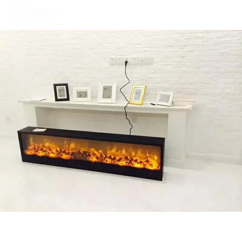 customized 150cm x40cmx15cm electric fireplace with heat function