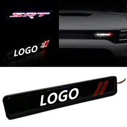 Hot Sale ABS Chrome Front Hood Grille Emblem Badge LED Decorative Lights For Dodge Challenger RAM 1500 Charger Avenger Caliber