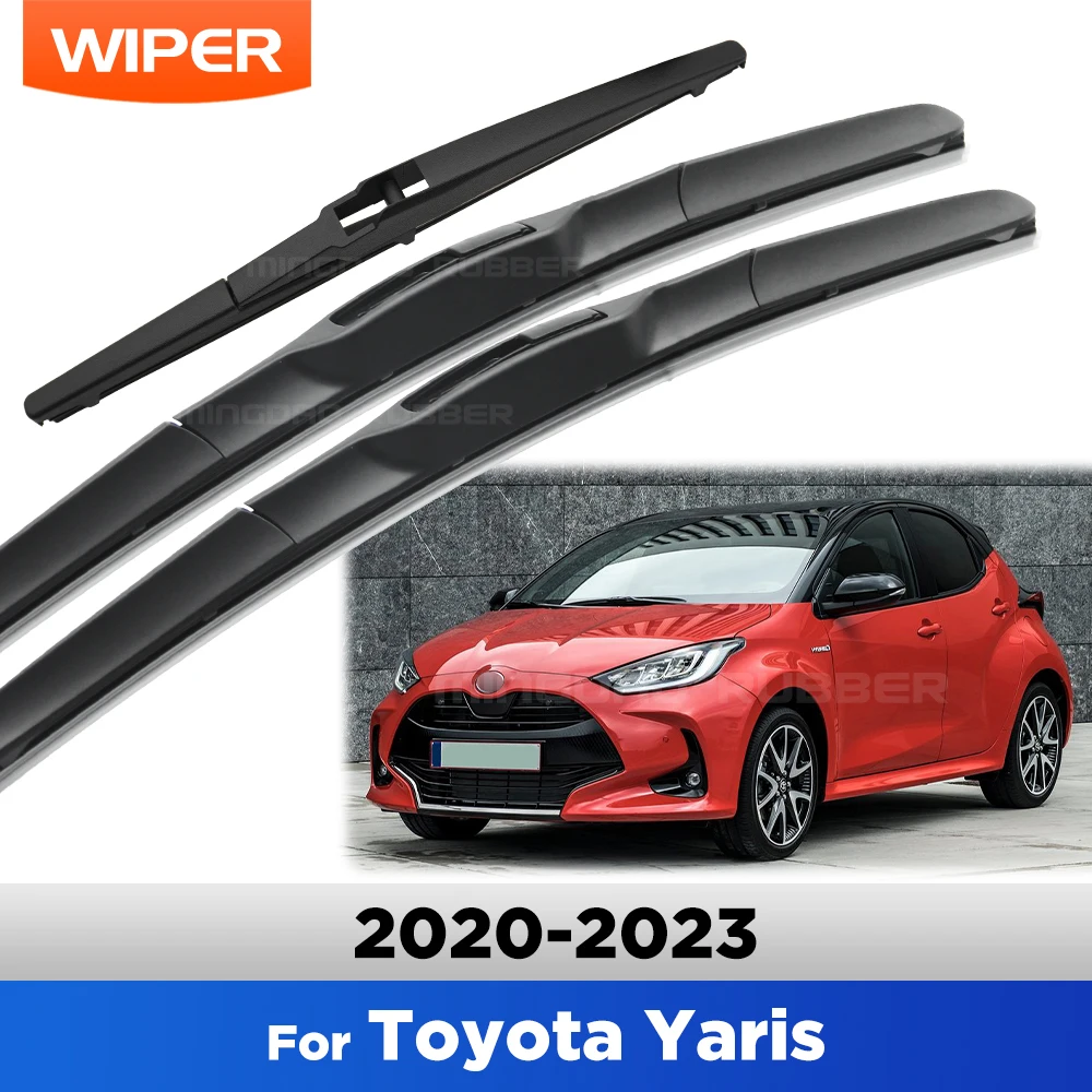 Per Toyota Yaris 2020-2023 2021 2022 Tergicristallo Anteriore e Posteriore Spazzole Tergicristallo Parabrezza Spazzole per Finestre 24 "+ 16" + 12 "