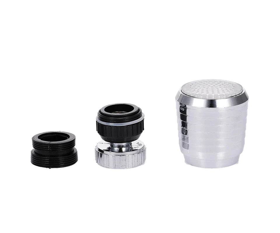 360 Degree Rotatable LED Faucet Light Multiple 360 Water Saving Light Tap Nozzle For Kitchen Bathroom Aerator Stream Glow