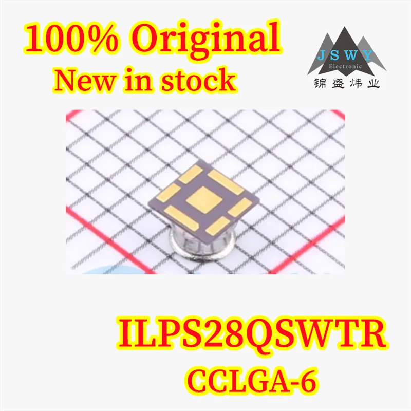 (1/5PCS) ILPS28QSWTR CCLGA-6 Ultra-compact Piezoresistive Absolute Pressure Sensor, 100% Brand New, Original, In Stock,