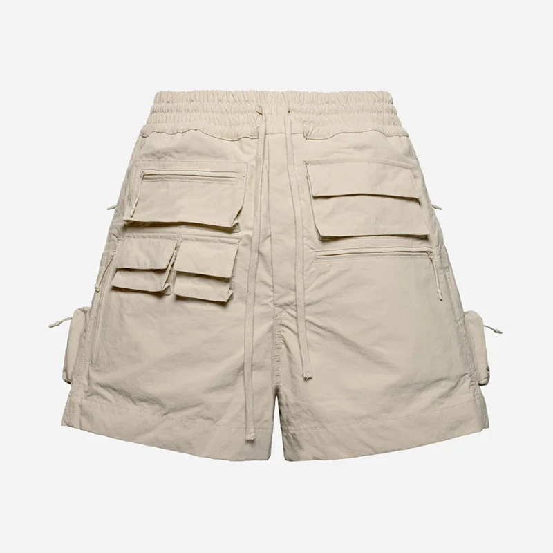 

Techwear Cargo Shorts Men Multi Pocket Utility Shorts Loose Fit Streetwear Casual Outdoor Summer Bottoms