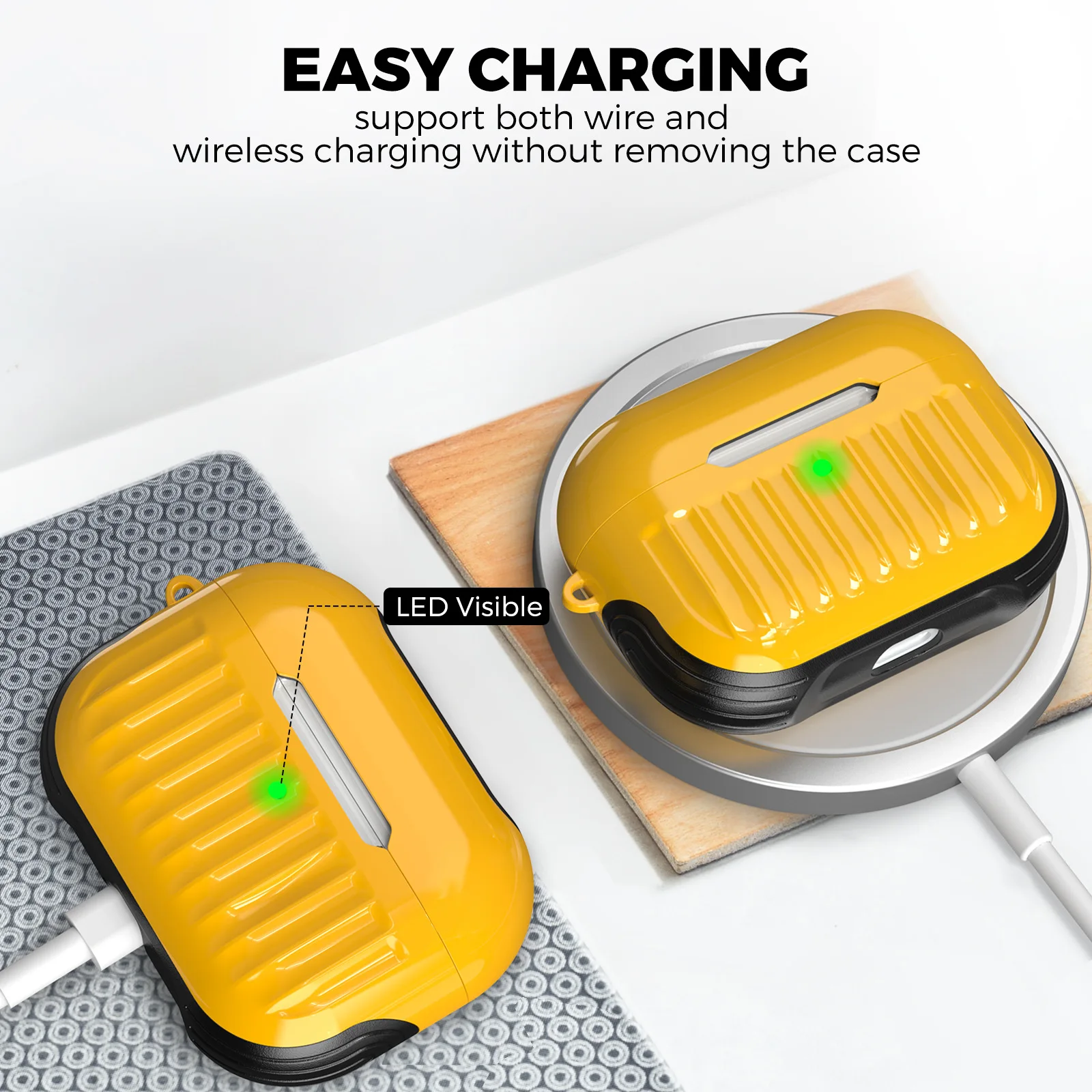 Fundas de auriculares con estilo de diseño de equipaje para Airpods Pro 2, funda de auriculares inalámbricos, funda protectora para Apple Airpods Pro