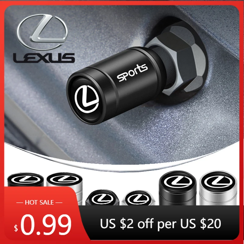 

Interior Stickers 4Pcs 3D Styling Car Wheel Tire Valve Caps Stem Cap Accessories For Lexus IS300h NX300h IS350 IS200 NX300 IS250