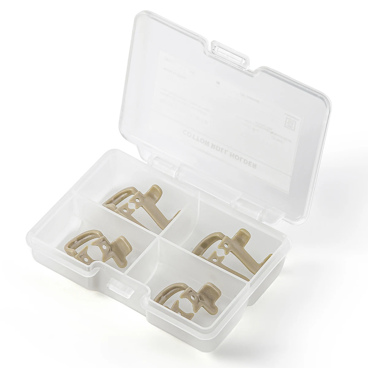 4 Stück/Box AZDENT Dental-Klammern für Baumwollrollen, für Molaren und Prämolaren, autoklavierbar, sterilisierbar, Zahnmedizin-Laborwerkzeuge – Detail 2