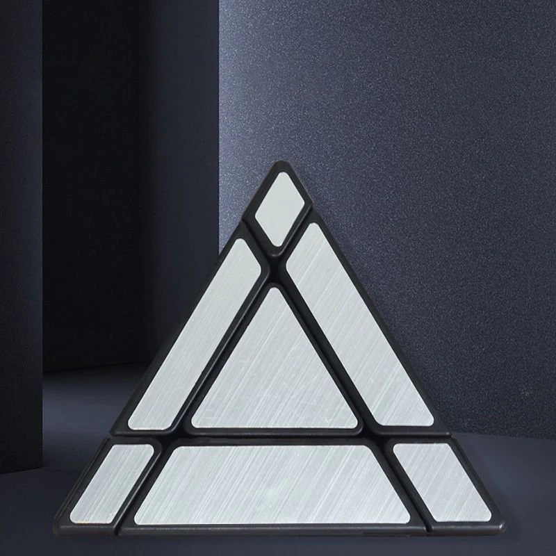 SENGSO miroir tour magique 3x3 Pyraminx Cube spécial autocollant en douceur Cube de vitesse Cube Triangle, le jouet le plus éducatif