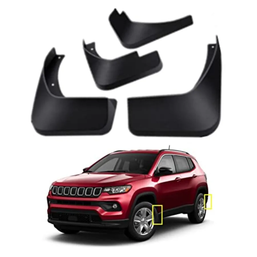 

Комплект брызговиков для Jeep Compass 2017-2024, передние и задние, 4 шт.