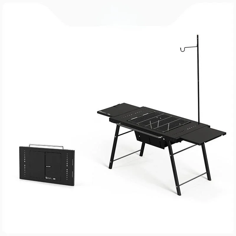 

New Outdoor Folding Barbecue Table Travel Camping Picnic Portable Home Barbecue Rack