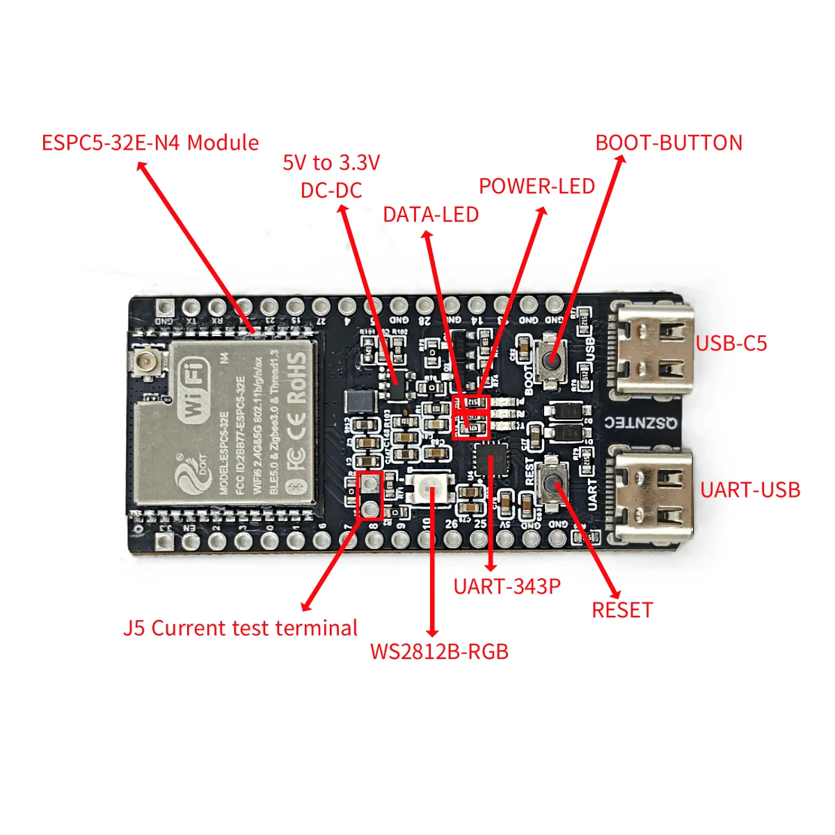 ESP32-S3-EYE ESP32 Development Board, AIOT Internet das Coisas, ESP32 Face Recognition