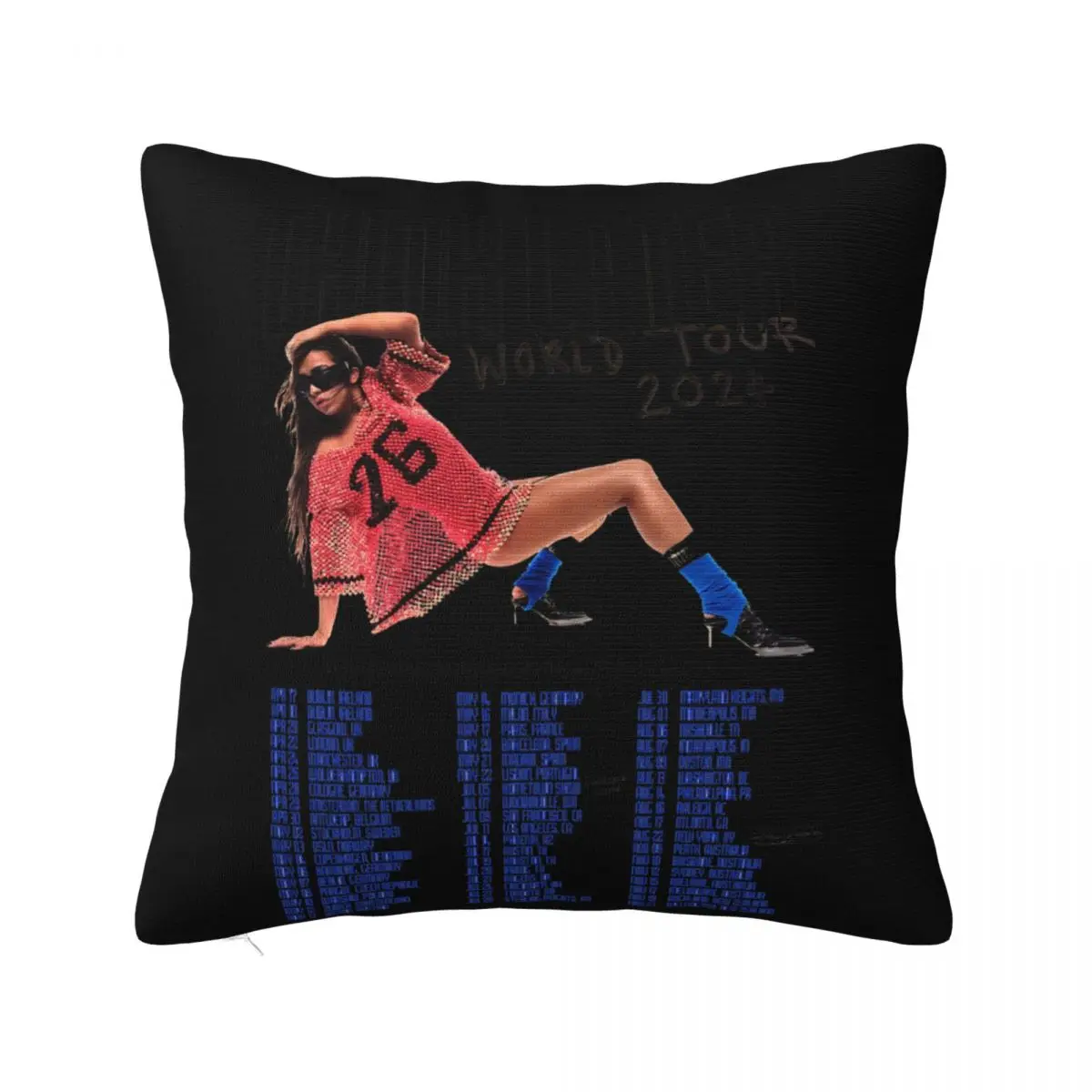 2024 Tate Mcrae The Think Later World Tour 1 Pillow Cases Cushions Cover Cushion Cover 45*45 Pillow Case Pillow Cover