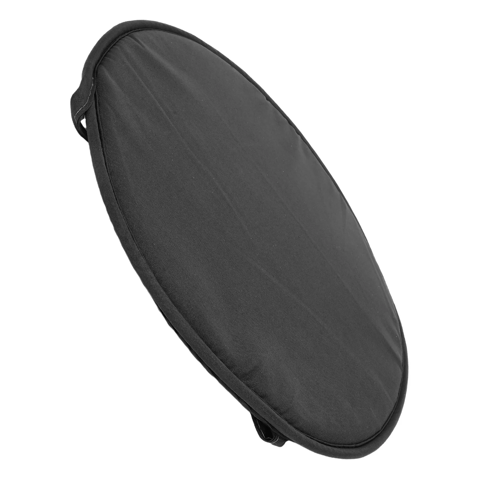 

Levemolo Round Chair Cushion 38 cm Thickened Polyester Washable Seat Pad with Ties for Home Office Outdoor Dining Dark Grey