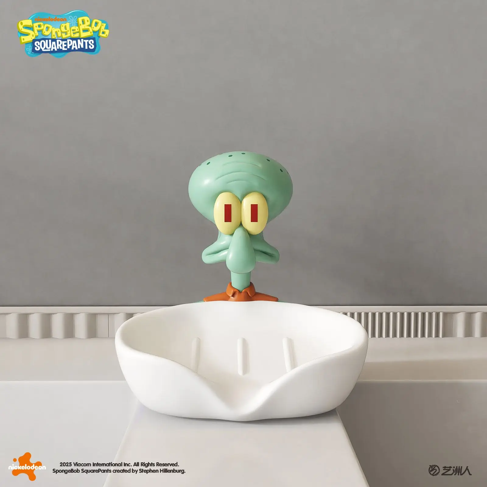 SpongeBob SquarePants Soap Dish Cute Patrick Star Squidward Holder Cartoon Desktop Storage Decor for Bathroom Kawaii Anime Gift