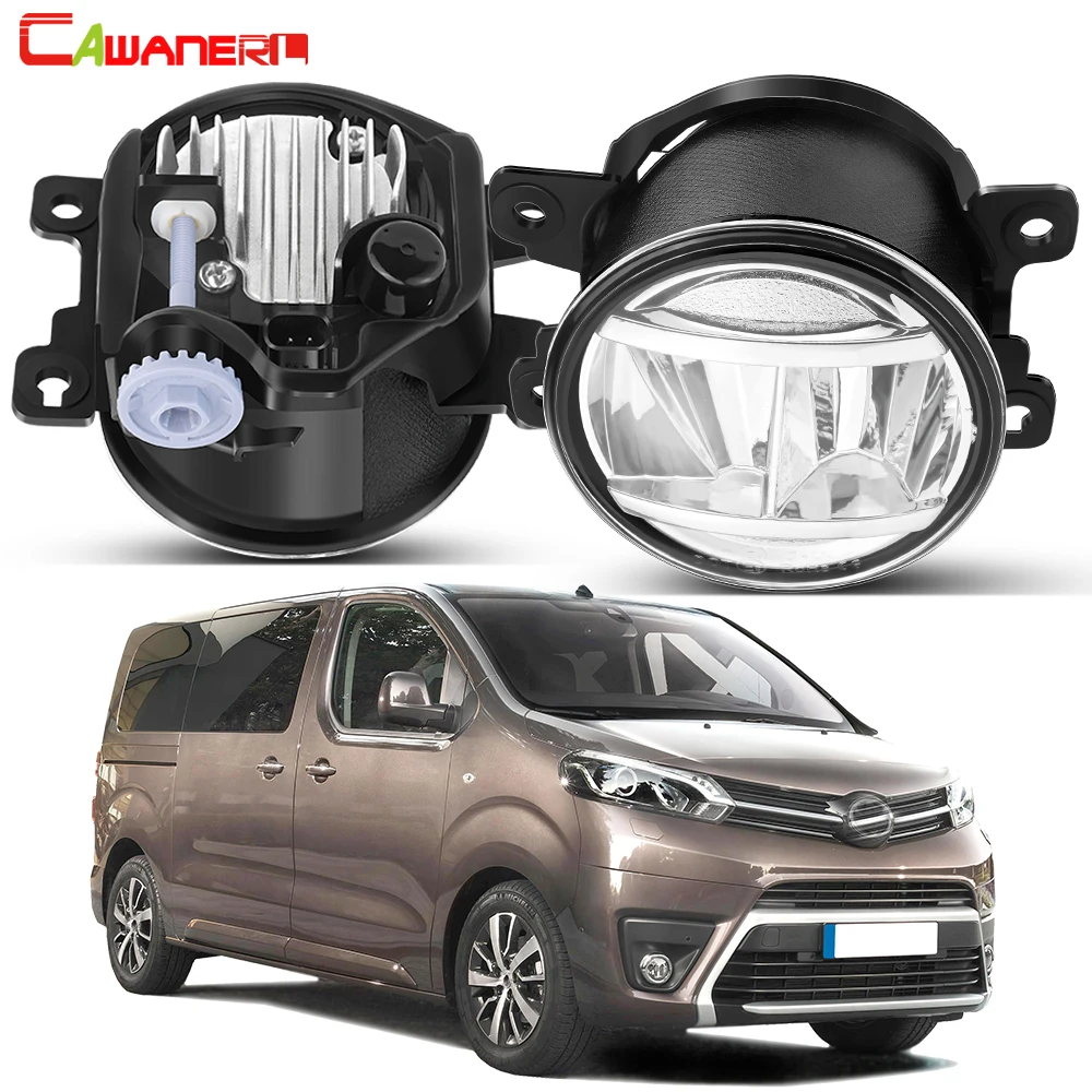 2 Pieces Upgrade LED Fog Light Assembly For Toyota ProAce 2013-2022 30W 4000LM High Bright Car Fog Driving Lamp Accessories