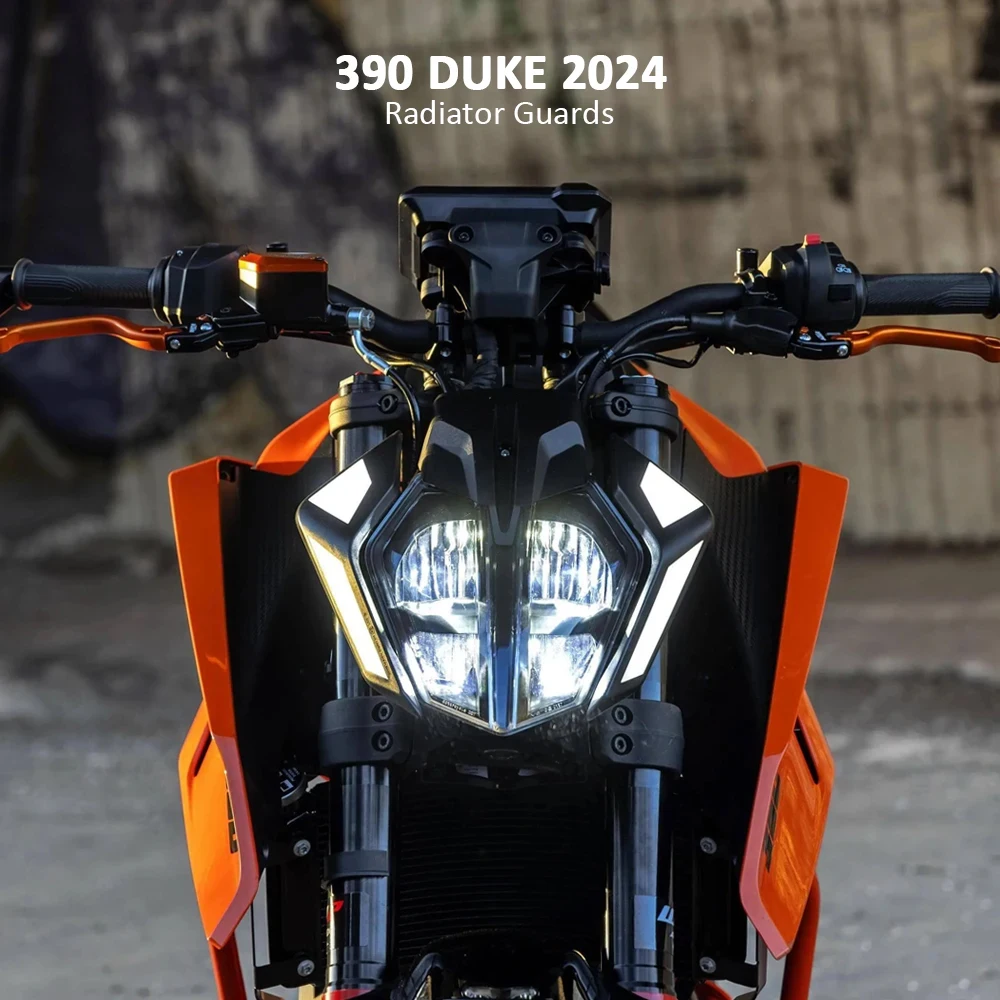 For 390Duke 390 Duke 390DUKE 125 DUKE 2024 Motorcycle New Radiator Guard Protection Cooler Grill Cover Protector