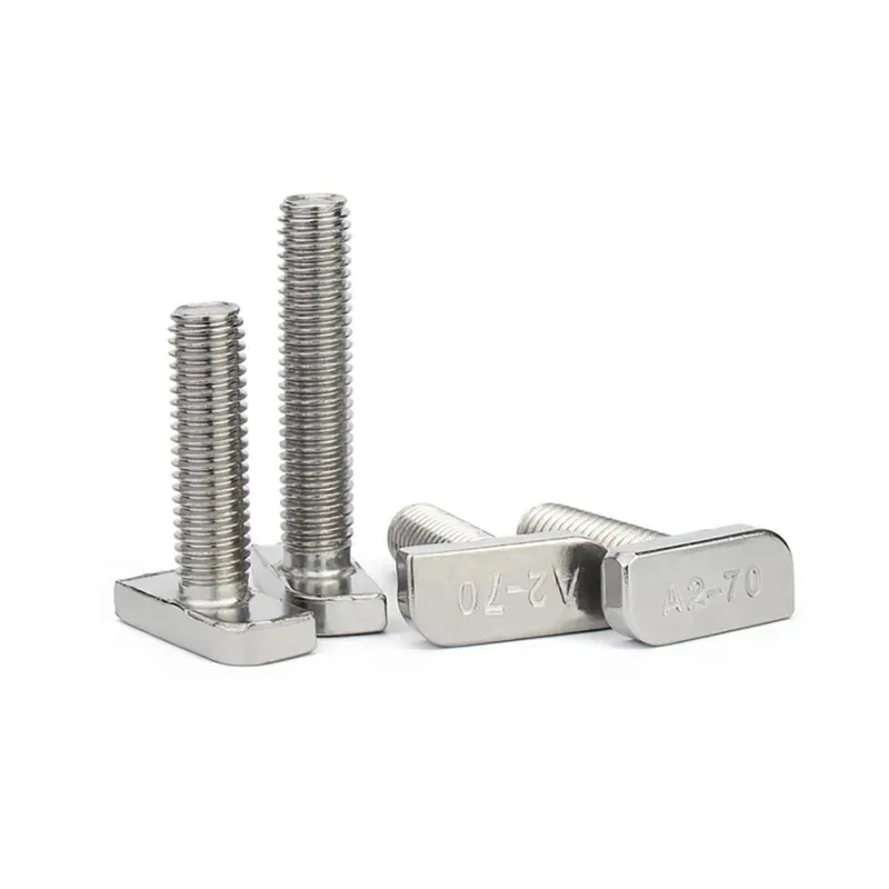 T Slot Bolt 304 Stainless Steel for Aluminum Extrusion Channel and Industrial Frame Assembly Flexible Mountinn Industrial Frames