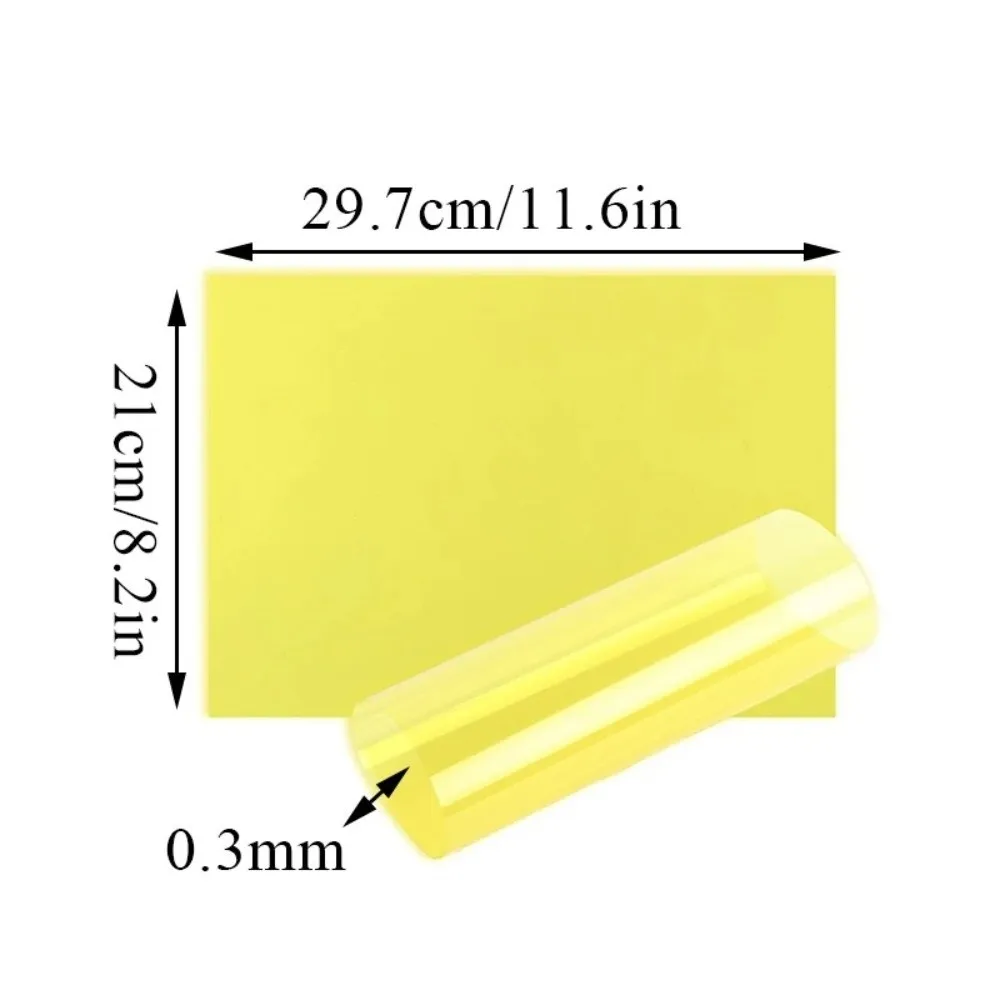Thickened Colored Glass Paper Multicolored Craft Supplies Light Filter Gel DIY Translucent Hard Sheet for DIY Projects
