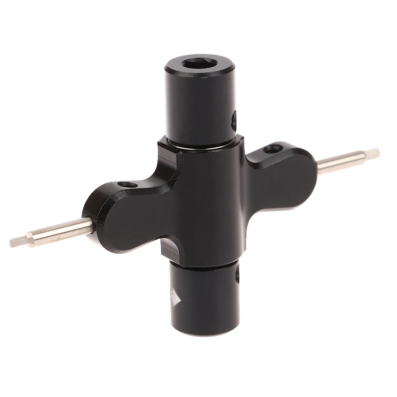 Llave de trinquete M3 M5, tuerca de tornillo, destornillador hexagonal de 1,5 2,0mm, herramienta de apoyo de Motor de hélice de liberación rápida para Dron RC Quadcopter FPV