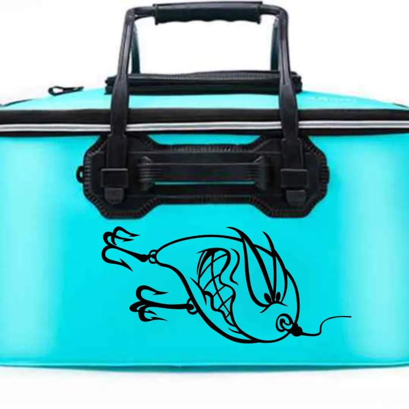 Fishing Sticker Angling Decal Bucket Tackle Shop Fishhook Sticker Fish Tank Boat Box Car Vinyl