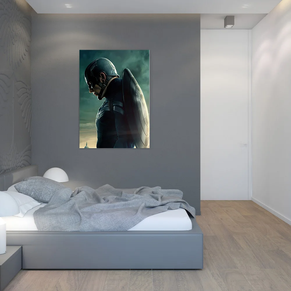 الأبطال الخارقين للجدران من MINISO-Marvel قماش جدارية ، المنتقمون كابتن أمريكا ، ملصقات فنية زخرفية لغرفة المعيشة وغرفة النوم ، مطبوعات عالية الدقة #6