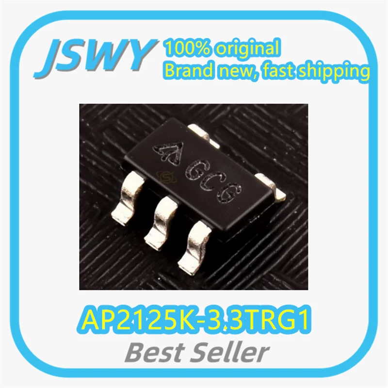 

(10/50pcs) AP2125K-3.3TRG1 AP2125 Silk-Printed GCG SOT23-5 Linear Regulator In Stock Large Inventory