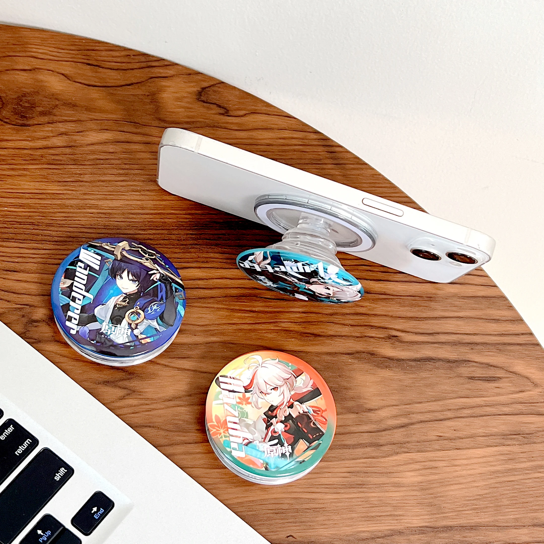 Новая металлическая магнитная подставка Genshin Impact Ins, с глобальной популярной продукции, очень любимая каждый