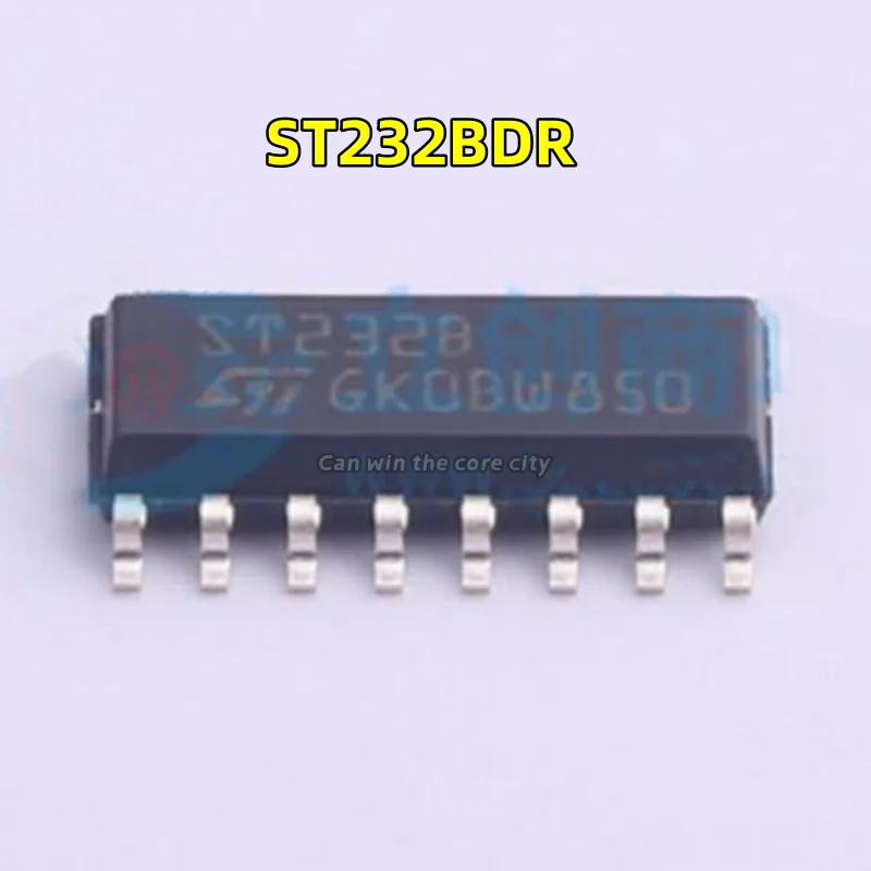 

1-100 PCS/LOT Original ST232BDR screen printed ST232B SOP-16 5V supply voltage multi-channel RS-232 driver and receiver chip