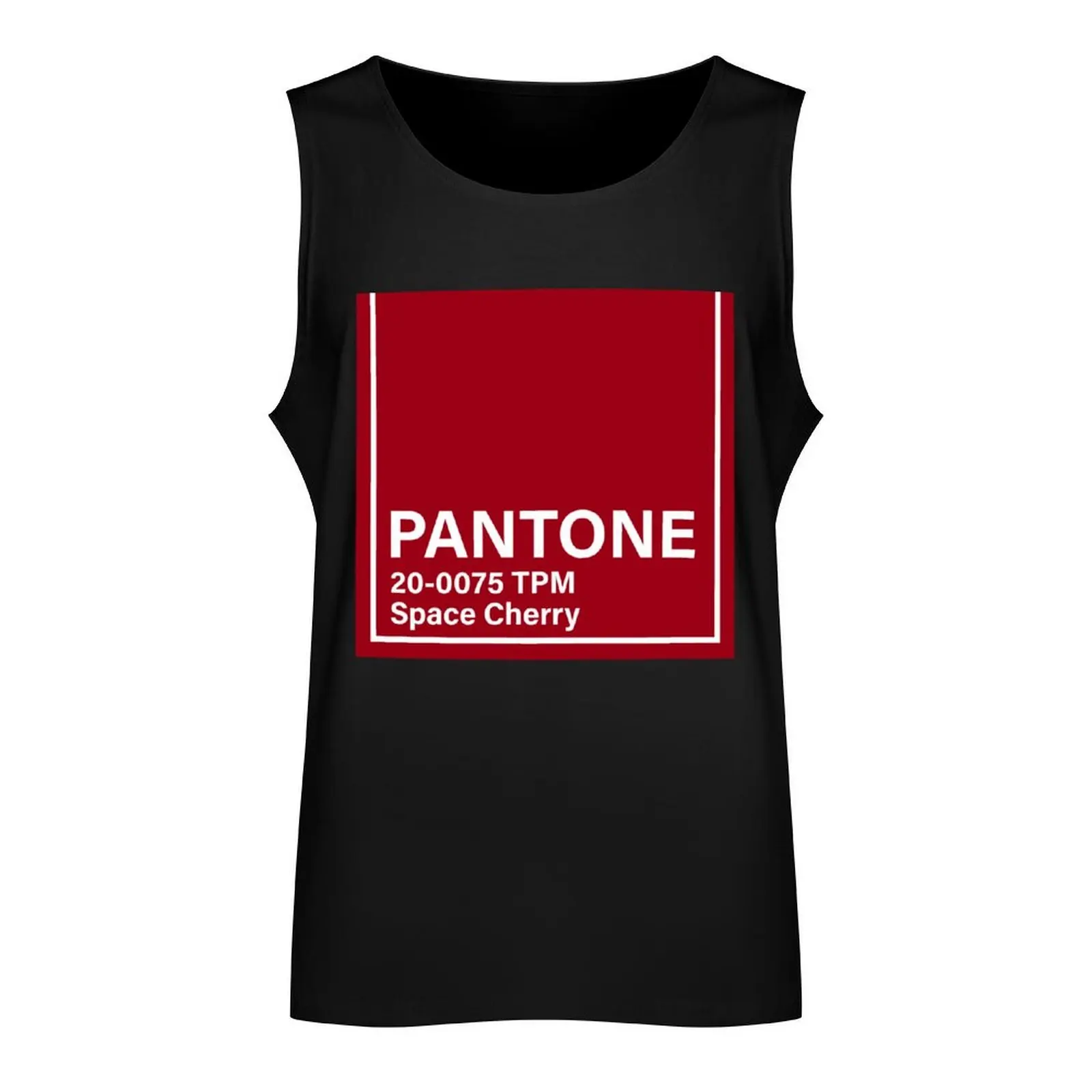 pantone 20-0075 TPM Space Cherry Tank Top vest men Sports shirt man