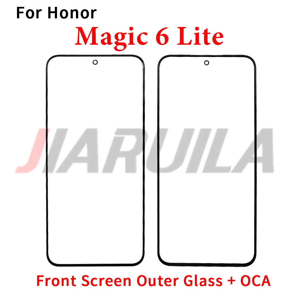 10Pcs，Front Outer GLASS + OCA LCD Lens For Huawei Magic 5 6 Lite Pro Touch Screen Panel