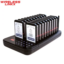 Wireless Restaurant Pager System Guest Queue Calling System Ring Buzzers Food Pager for Coffee Dessert Shop Food Truck