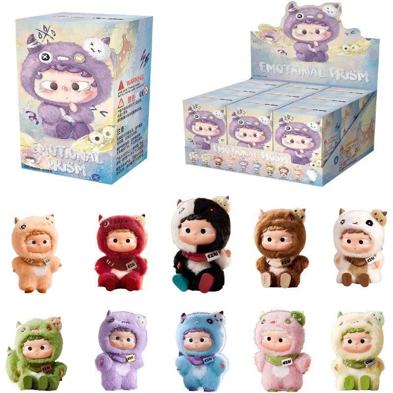 

Genuine Heyone OZAI Emotional Prism Series Vinyl Face Plush Blind Box Trendy Action Figure Doll Cartoon Decor Toy Xmas Gift