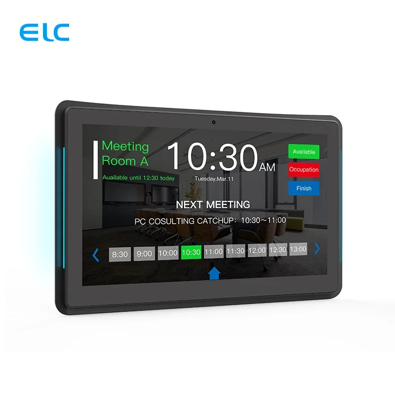 2024 ELC professional RK3566 smart touch control conference reservation device WIFI wall POE 13.3 inch Android tablet