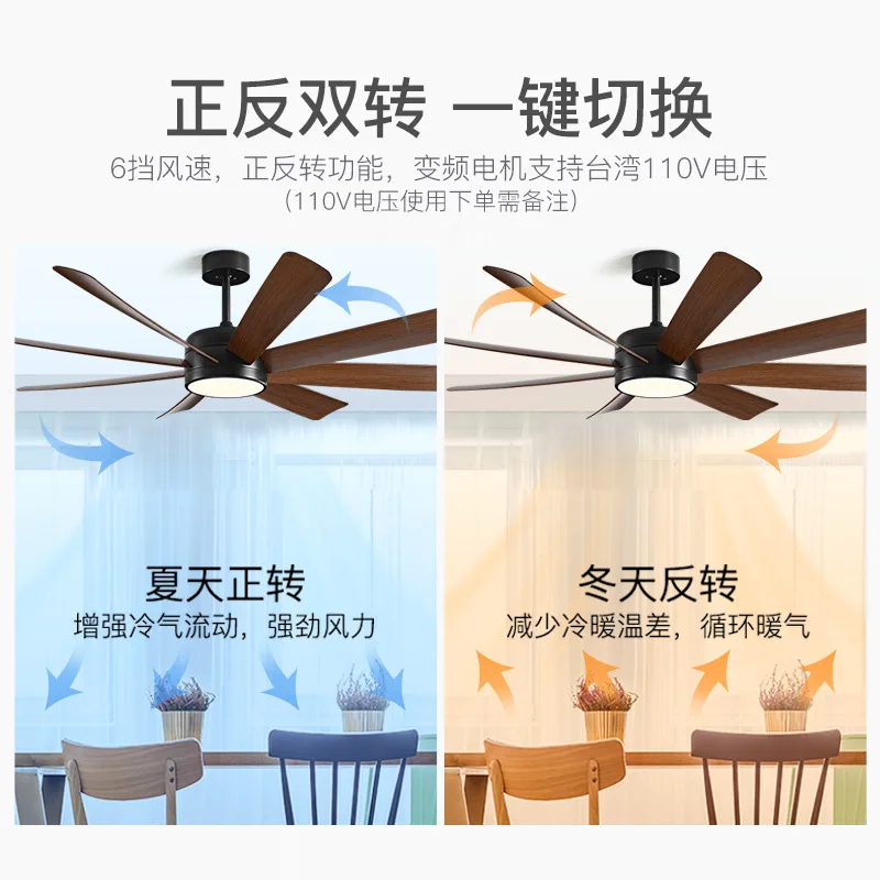 Nordic Retro Wohnzimmer Esszimmer Deckenventilator Licht