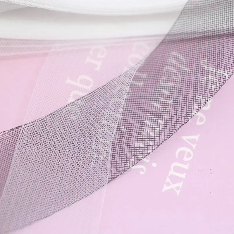 Weiche Polyester-Mesh-Band, glattes Crinolina-Flachband mit Crinolina-Stoff für Hüte/Bastelarbeiten/Kleidungszubehör – Detail 15
