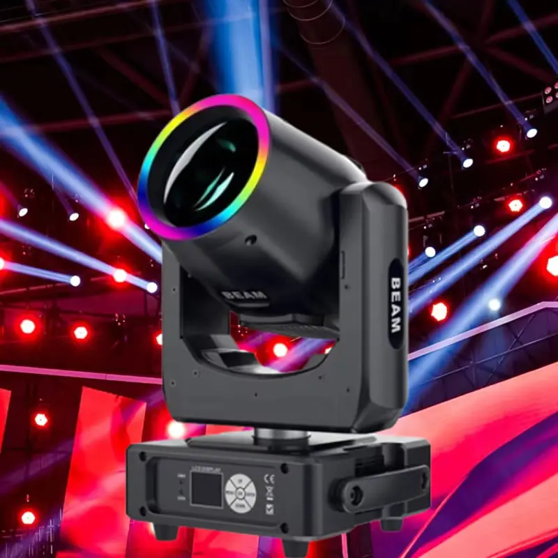 

Mini 230W Stage Beam Moving Head Light 7R Sharpy High Bright Big Beam DJ Lighting for Disco KTV Karaoke Party Nightclub Bar Show