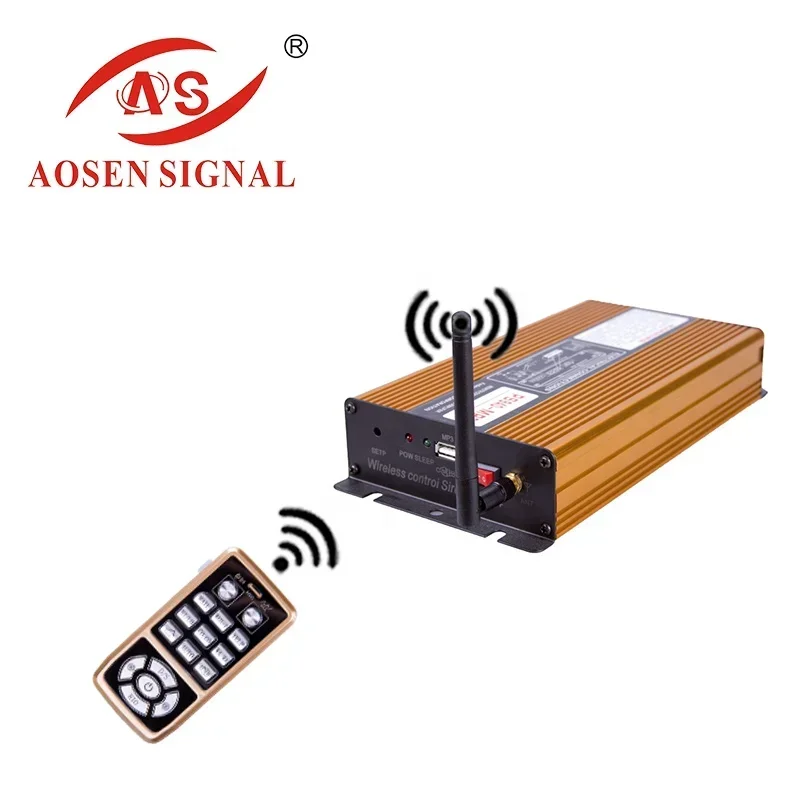 ไซเรนเตือนภัยไฟไหม้ PS940 400w 12V พร้อมลำโพงและฟังก์ชั่น MP3