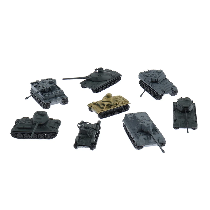 1:144 Model Toy 4D Sand Table Plastic Tiger Tanks World War II Germany Tank