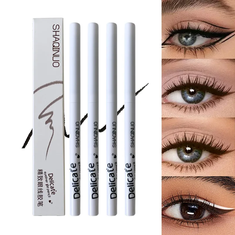 SHAQINUO Präzisions-Eyeliner-Gelstift – wasserfest und glatt, natürliche Farbe, einfach zu verwenden für Anfänger